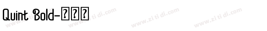 Quint Bold字体转换
